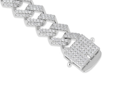 PRONG CUBAN LINK BRACELET