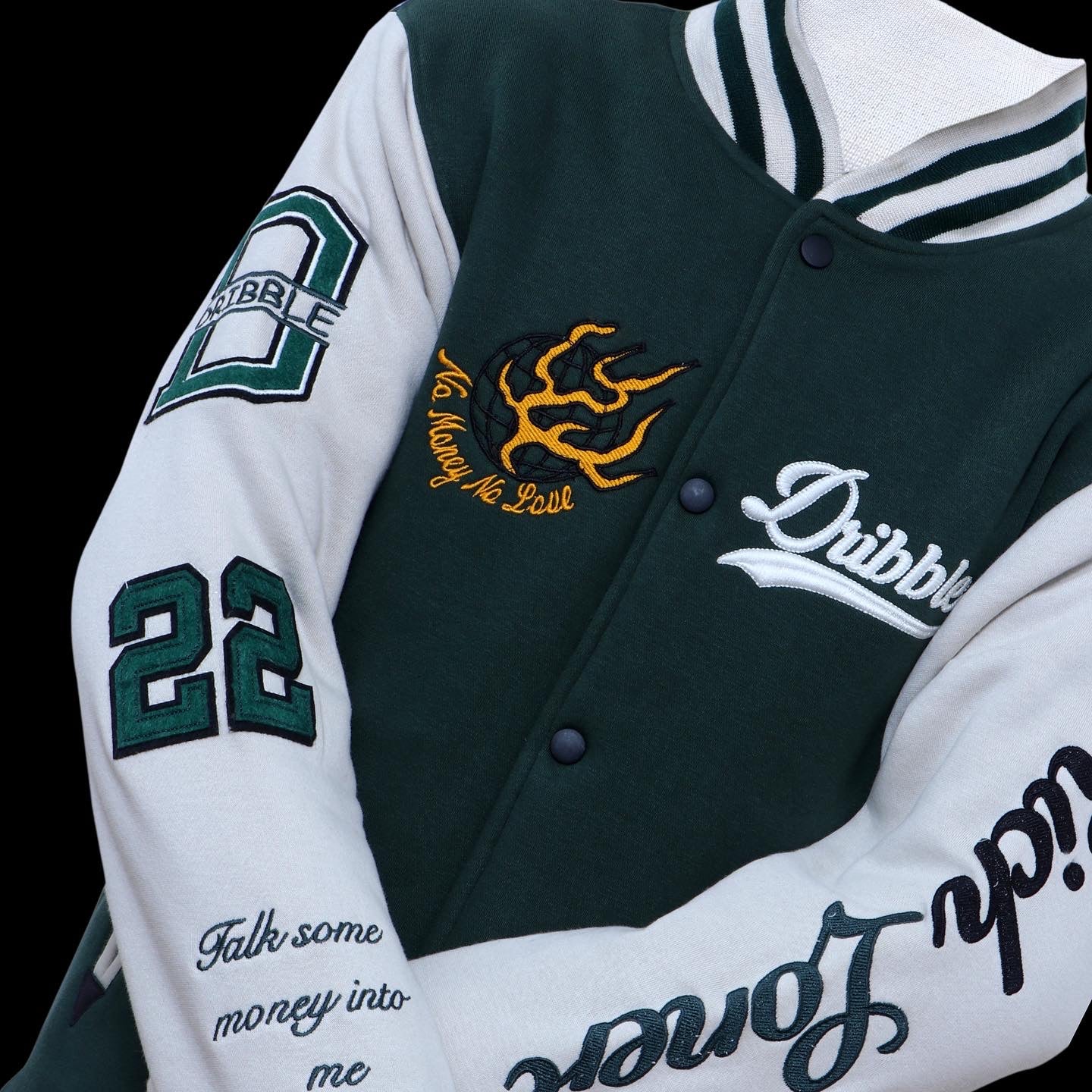 RICH LONER X BOTTLE GREEN VARSITY