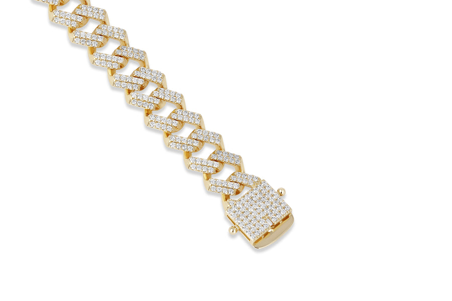 PRONG CUBAN LINK BRACELET