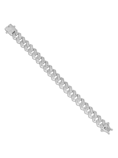 BAGUETTE PRONG CUBAN LINK BRACELET