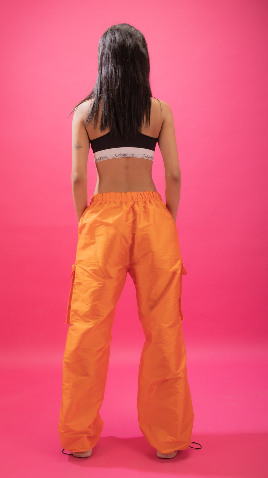 CANDY PARACHUTE PANTS ORANGE