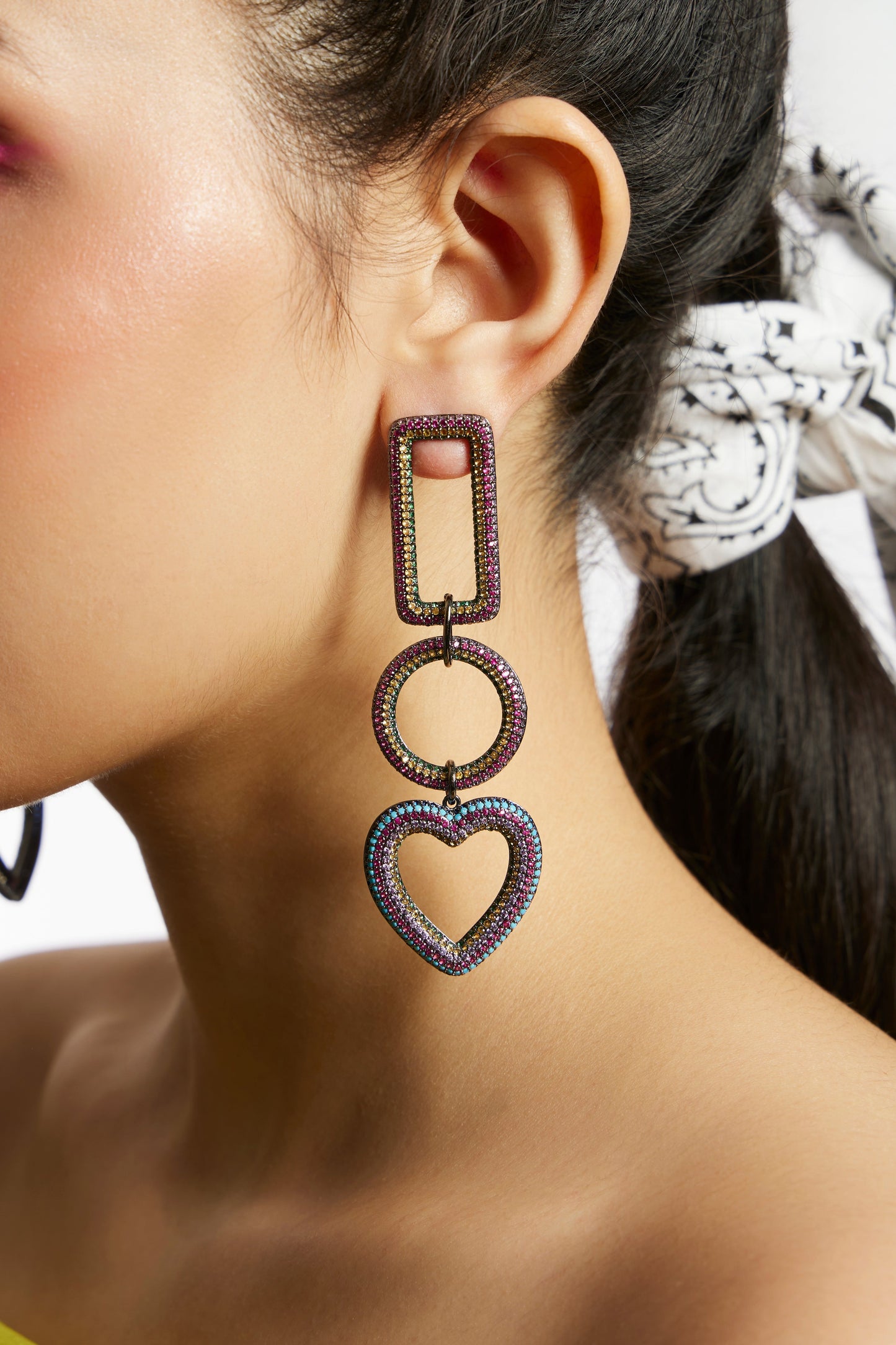 Playa Megano King Heart Earrings