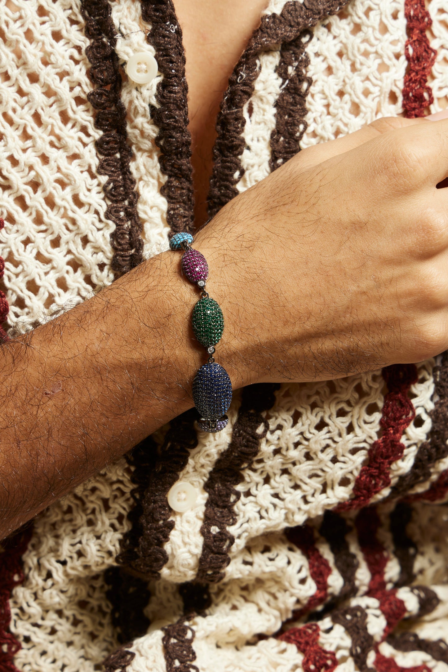 Playa Multicoloured Stones Bracelet