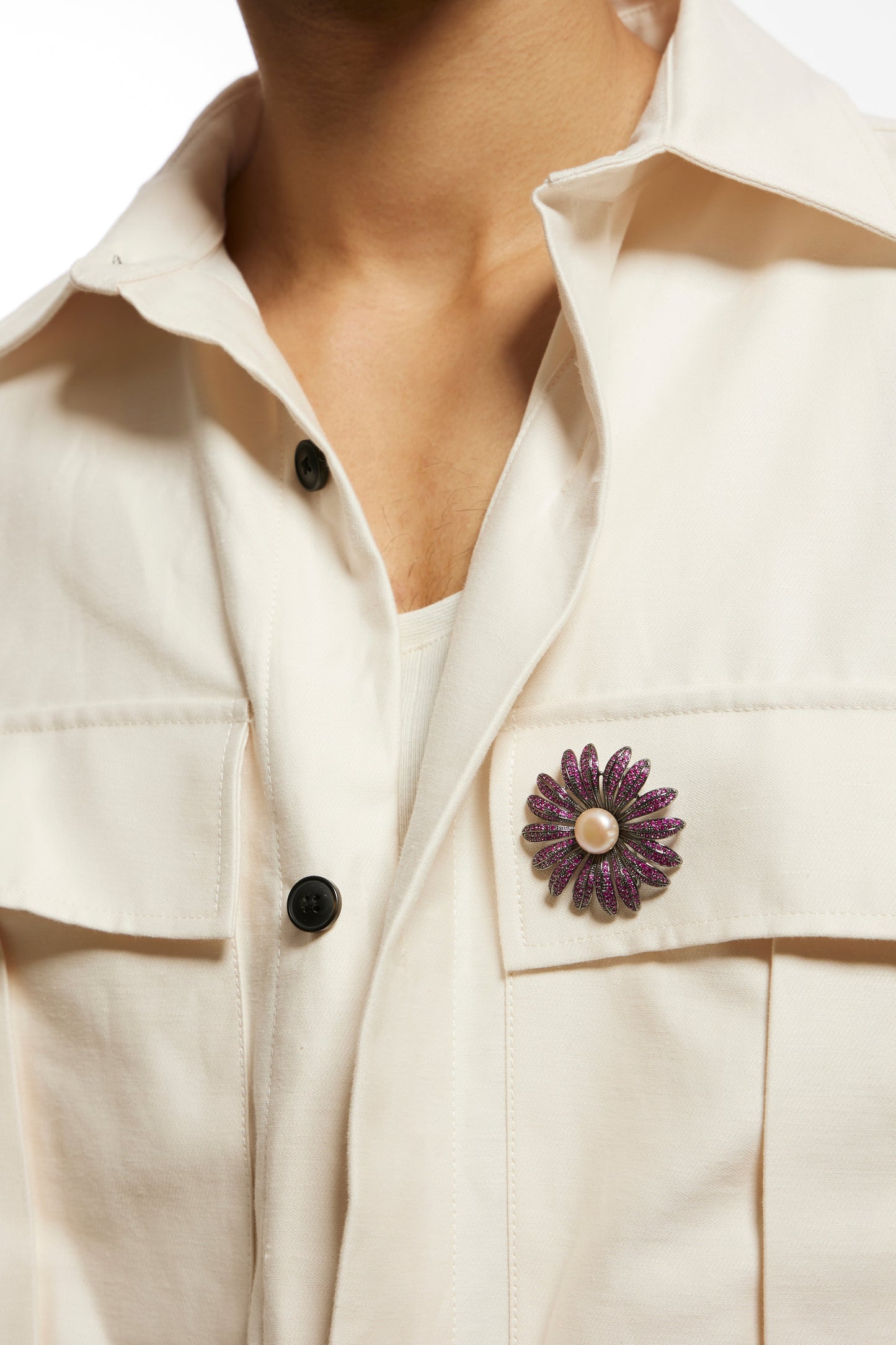 Bacardi Flower Brooch