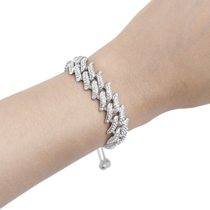 ICED SPIKED SLIDER BRACELET FOR RAKHI