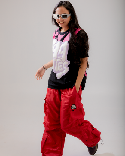 CLOUDY PARACHUTE PANTS RED