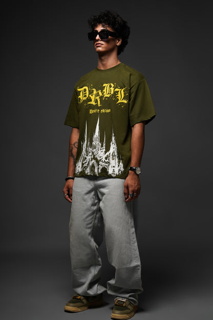 DRBL SINFUL SHADOWS OLIVE TEE