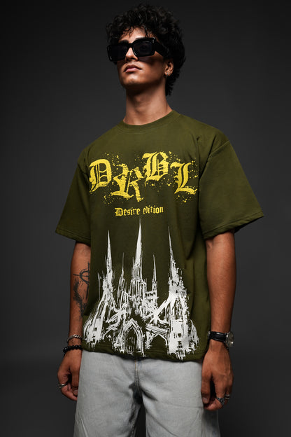 DRBL SINFUL SHADOWS OLIVE TEE