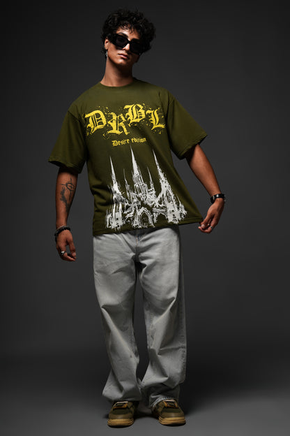 DRBL SINFUL SHADOWS OLIVE TEE