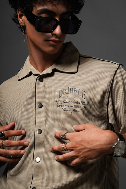 DRBL WAFFLE SAHARA BEIGE SHIRT